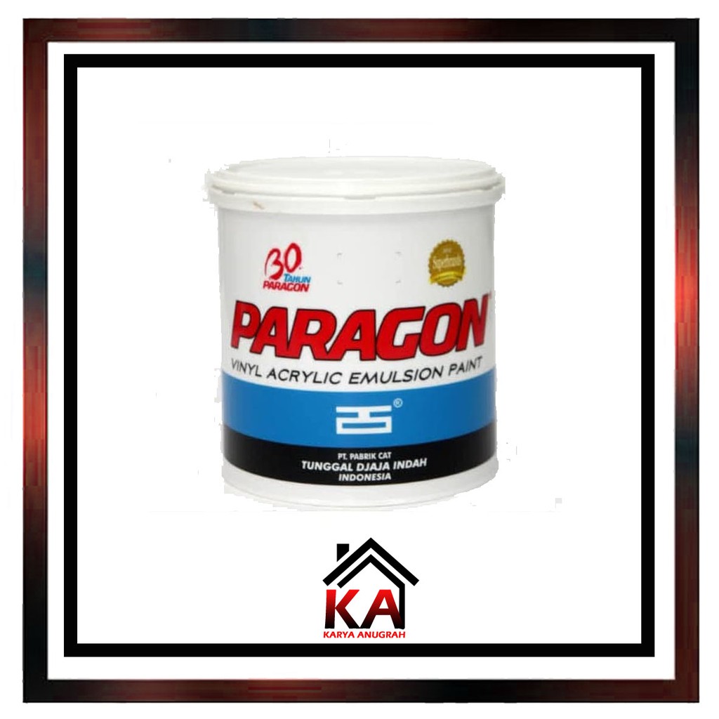 Cat Paragon Vinyl Acrylic Emulsion Cat Tembok 1 Kg dan 5 Kg
