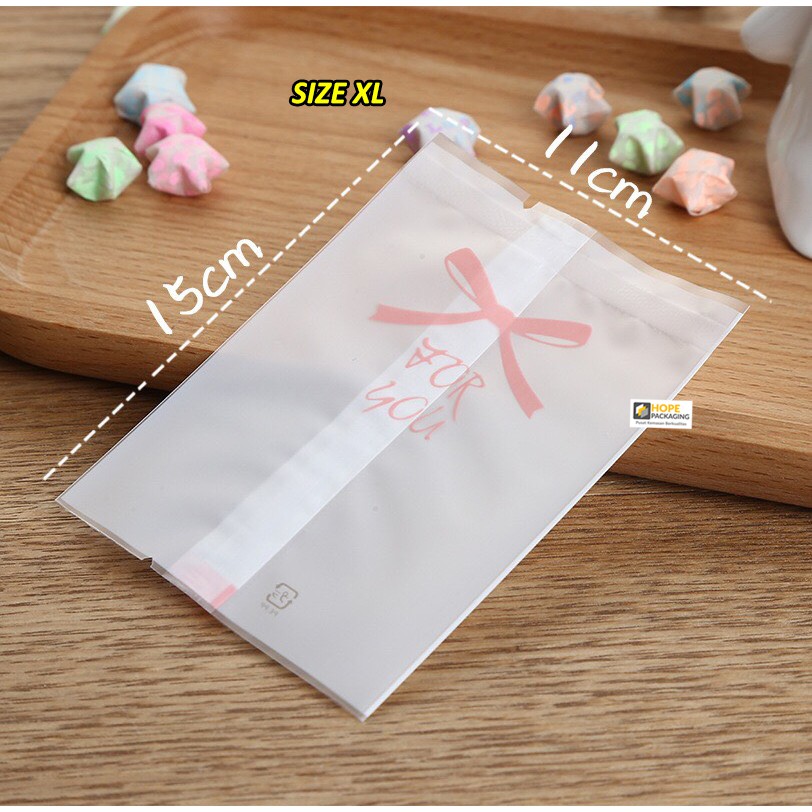 [5 PCS] OPP Plastik Pouch Motif Pita Untuk Kue Biscuit Permen Snack Souvenir Plastik opp Murah Berkualitas