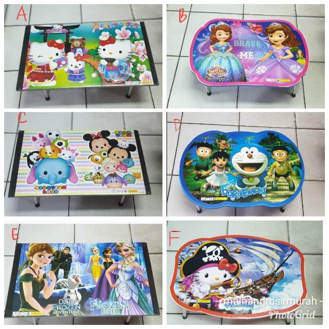 

Meja belajar lipat karakter/meja lipat anak