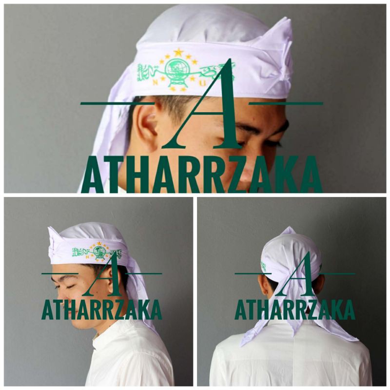 Blangkon Full Bordir Iket NU Warna Putih - Iket NU