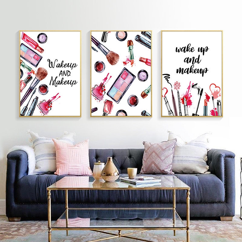 Wakeup And Makeup Wall Art Picture Print Poster Home Decoration Canvas Painting Modern Wall Art Decor No Framed Shopee Indonesia