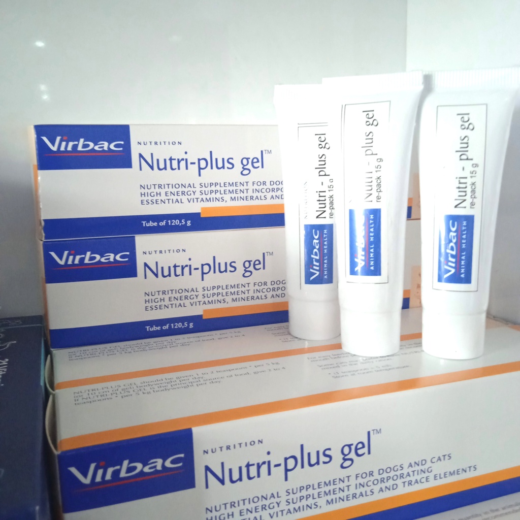 Nutriplus gel repack 15gr vitamin kucing &amp; anjing nutriplusgel 15 gr