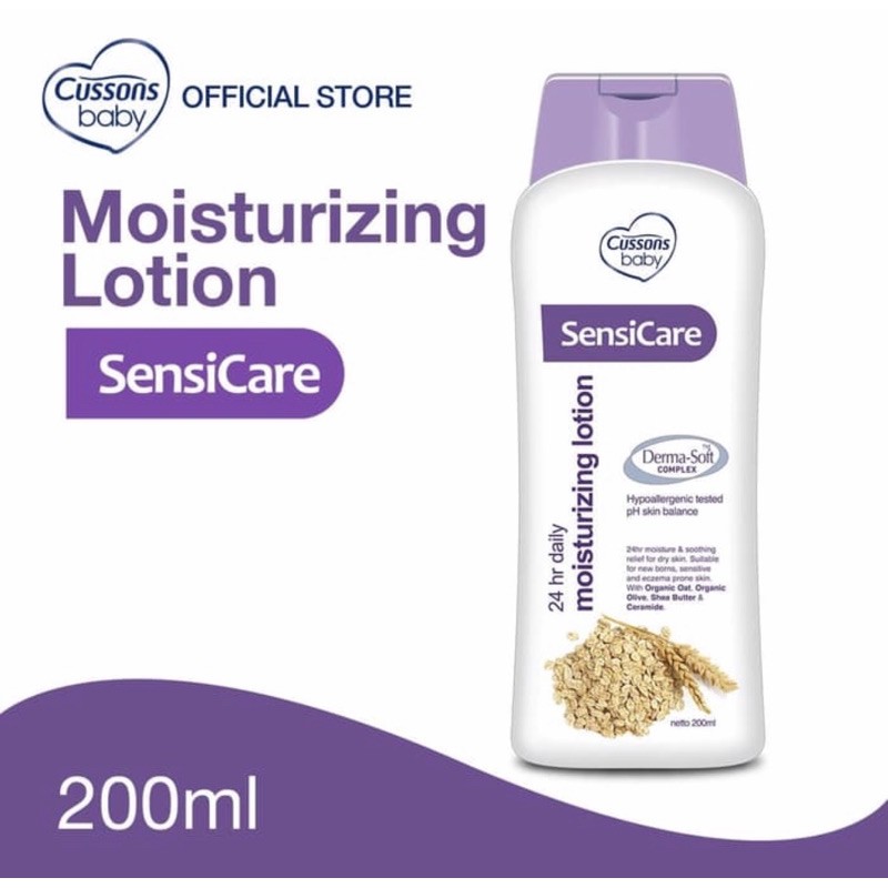 Sensicare moisturizing lotion 200 ml ( lotion kulit bayi sensitif )