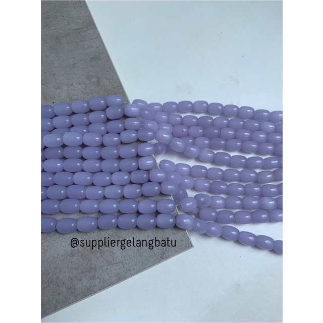 batu alam Penden simba tabung PURPLE CAT EYE 1 x 1,5 cm akik ungu