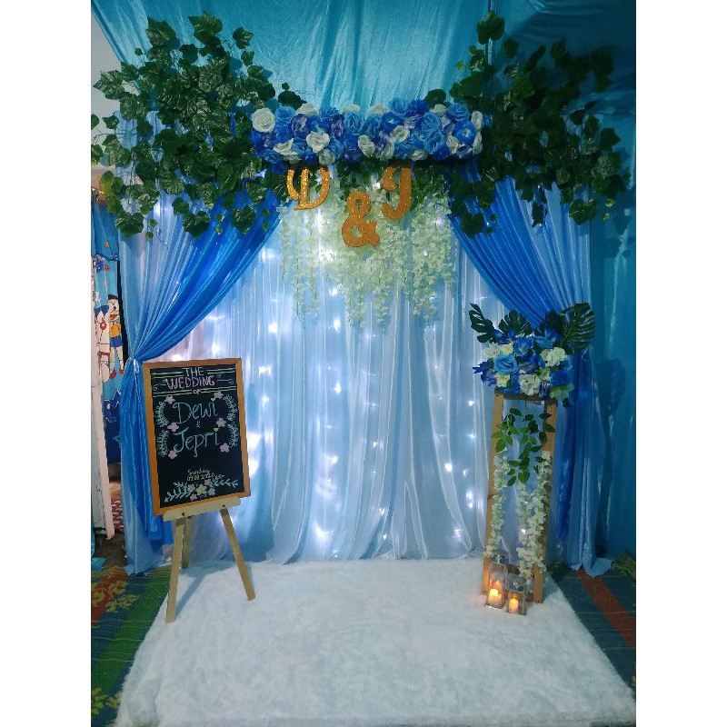 sewa backdrop/ dekor tunangan/ akad dll