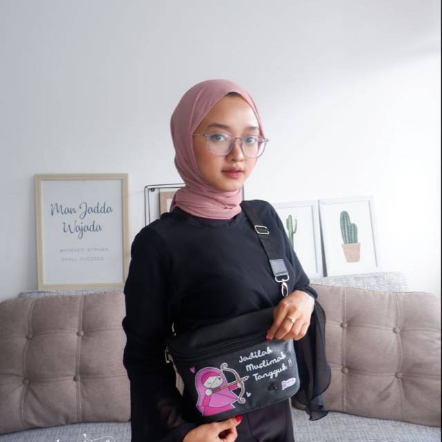 Ready waistbag tas una / waistbag muslimah original tasuna