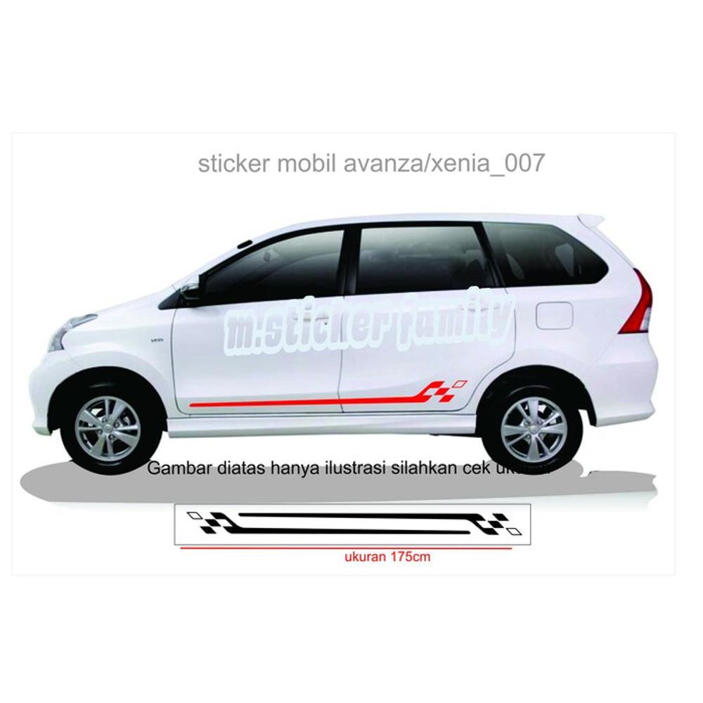 CUTTING STICKER MOBIL AVANZA XENIA 4 Shopee Indonesia