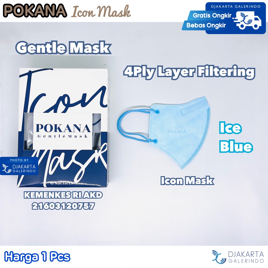 Masker POKANA ICON Gentle Mask 4ply Medical Mask