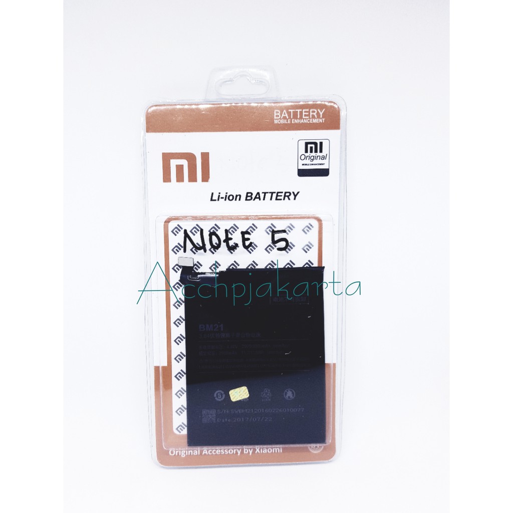 Batre Baterai Batrei Xiaomi Note 5 BM21 Original - Baterai Baterry Xiaumi Note 5 Note 5 Bamboo BM-21 Ori