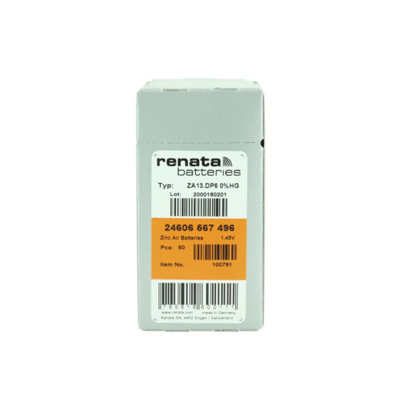 BATERAI RENATA 13 ORIGINAL ZA13 PR48 AG5 LR754 BATRAI ALAT BANTU DENGAR HEARING AID BATTERY