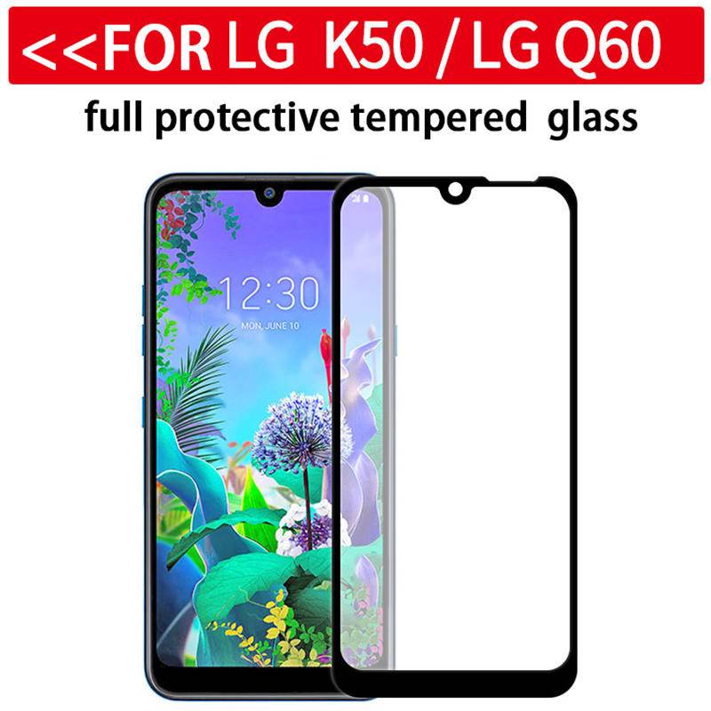 Pelindung Layar Tempered Glass Full Cover Untuk LG Q 51 52 60 62 630 EAM 70 5G W30