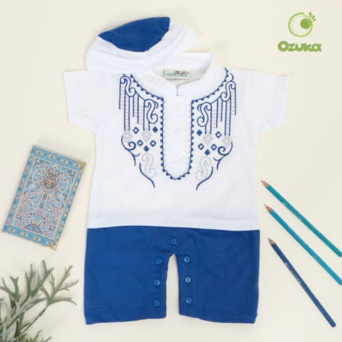 Ozuka Baju Muslim Romper Koko Anak Bayi Laki-laki KDM-04