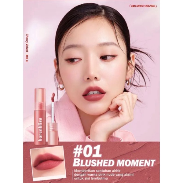 BNB barenbliss Cherry Makes Cheerful Lip Velvet korea Lipcream「24H Moisturizing ]