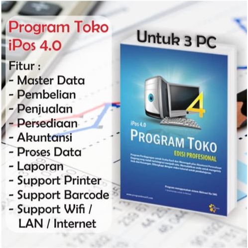 PROGRAM KASIR TOKO GUDANG MINIMARKET RETAIL IPOS 4 4.0 ORIGINAL