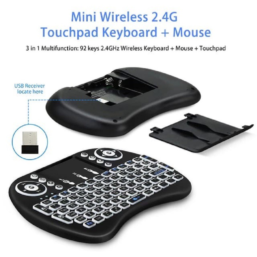 Keyboard Mini Mouse Wireless i8 Touchpad Android Smart TV Box