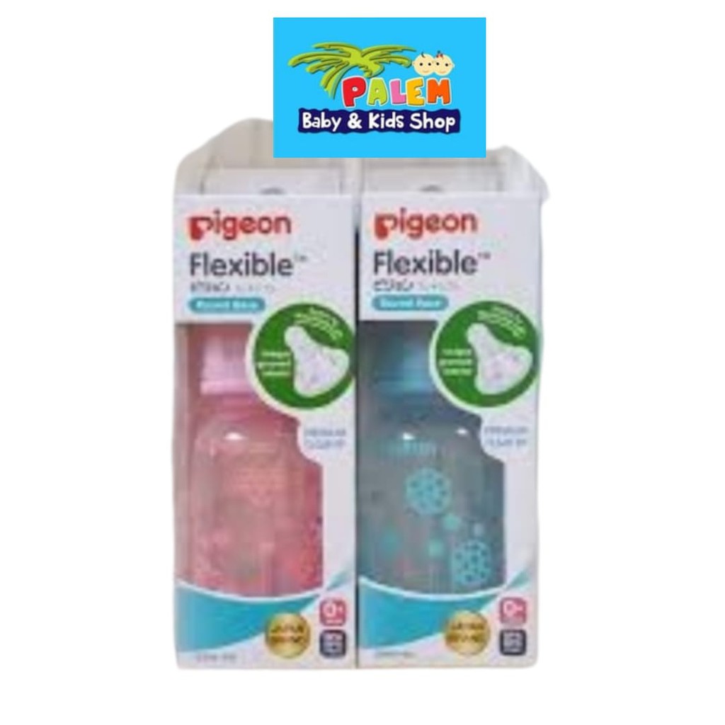 Pigeon Flexible Bottle Premium/botol susu  Slim Neck Clear 120ml