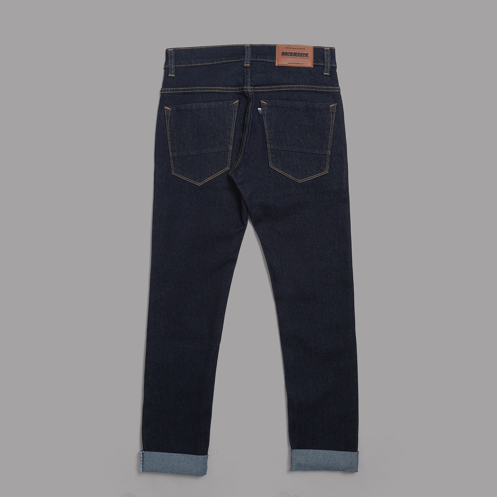 CELANA DENIM SELVEDGE ROCKMAKER DARK INDIGO WHITE