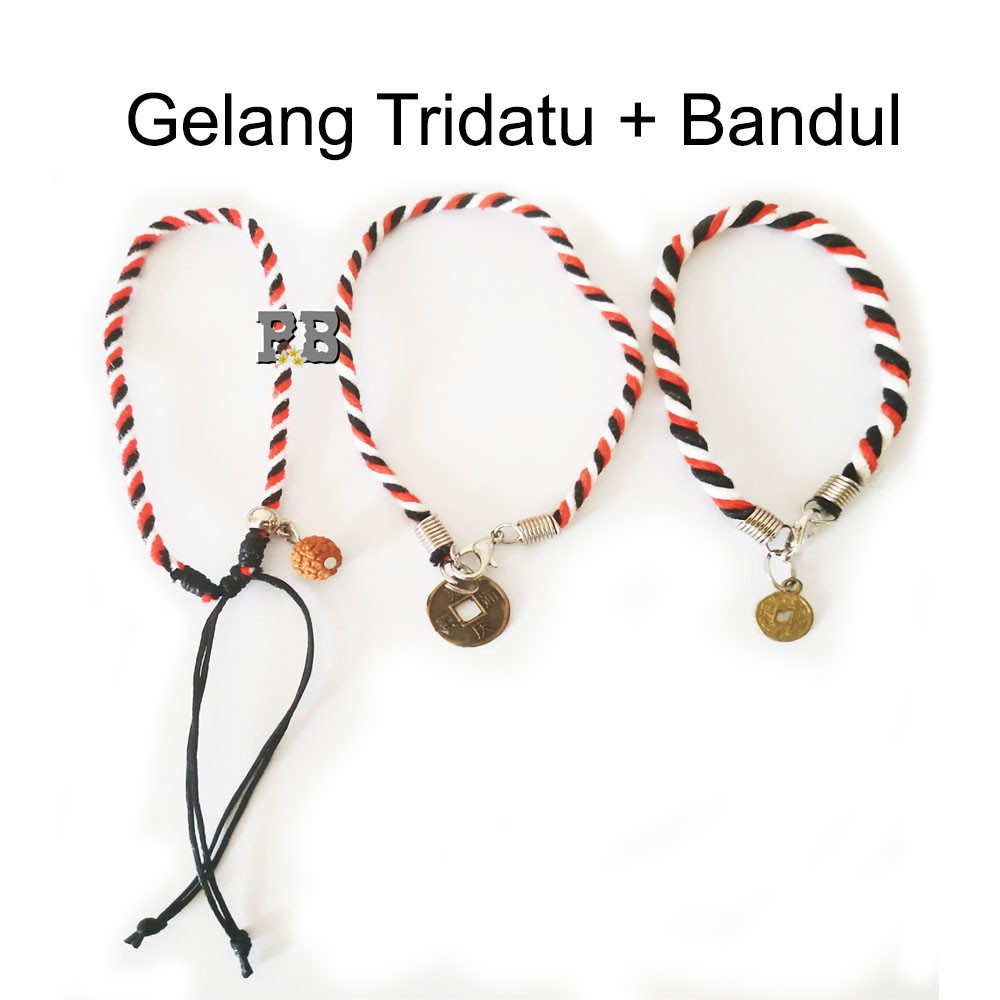 Gelang Tali Tridatu Bandul Khas Bali