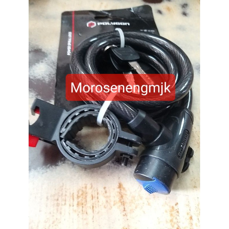 Kunci polygon untuk  sepeda  (Gembok sepeda) / Konci sepeda dewasa