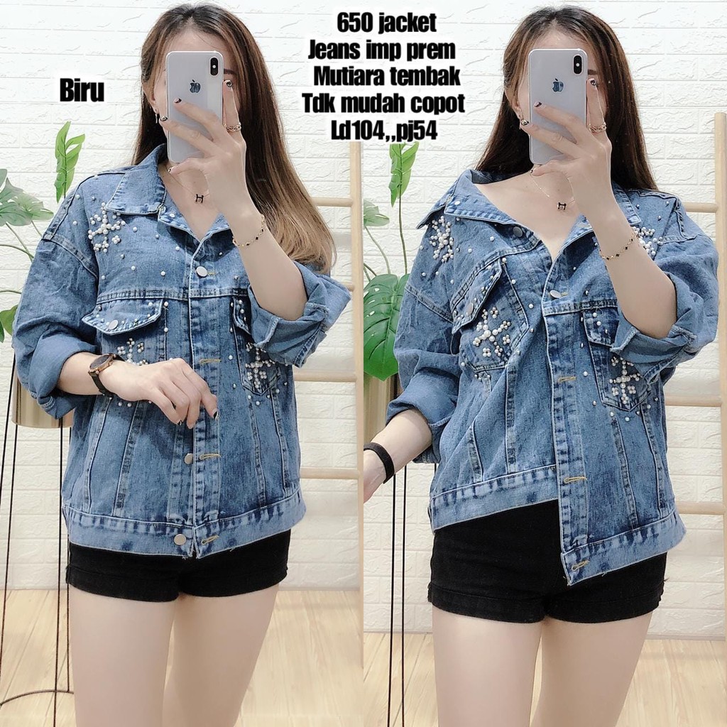 ATASAN JAKET jacket jeket WANITA WANITA CEWEK CEWE IMPORT KEKINIAN KOREA JEANS KOREAN STYLE TERBARU 