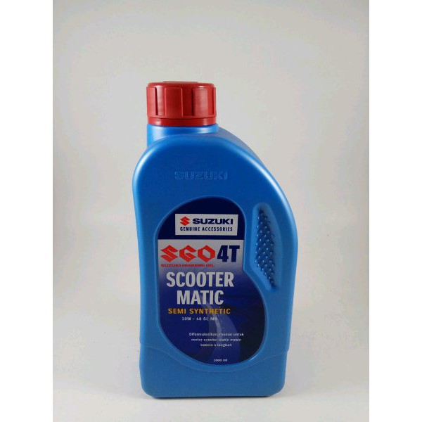 OLI MESIN / OLI MOTOR SUZUKI GENUINE OIL SGO MATIC 1 LITER / 1 L / 1000 ML 10W40 MB
