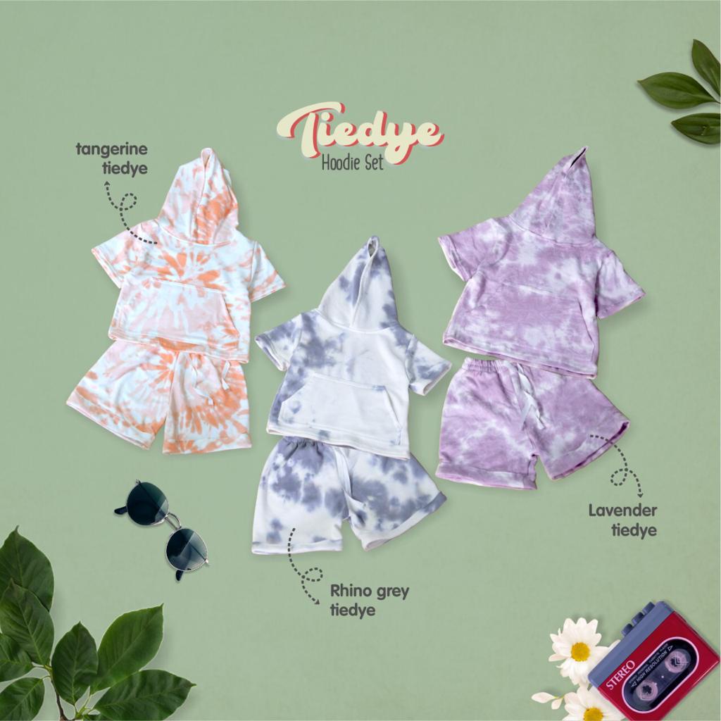TIEDYE HOODIE SET | BAJU MAIN SETELAN SANTAI ANAK UNISEX | HOODIE SET ANAK