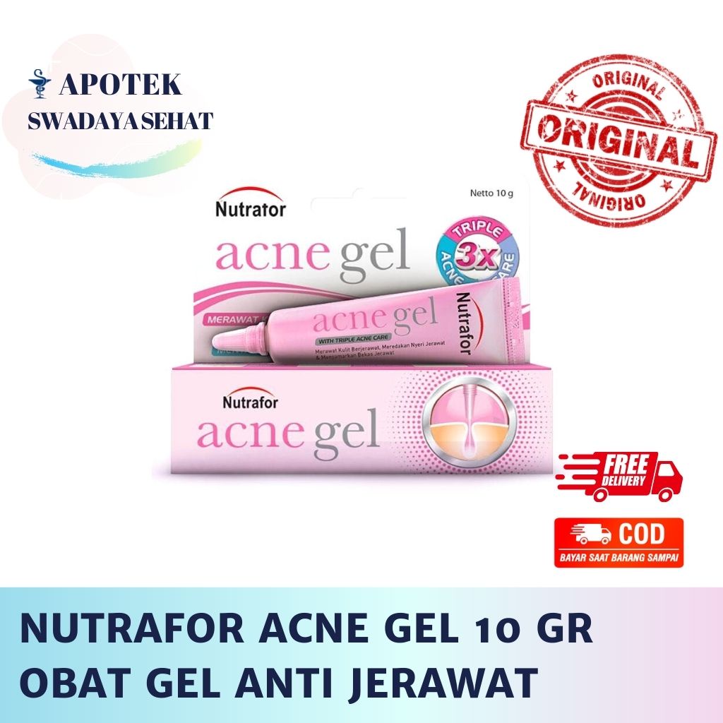 NUTRAFOR Acne Gel 10 Gr - Obat Anti Jerawat Salep Gel