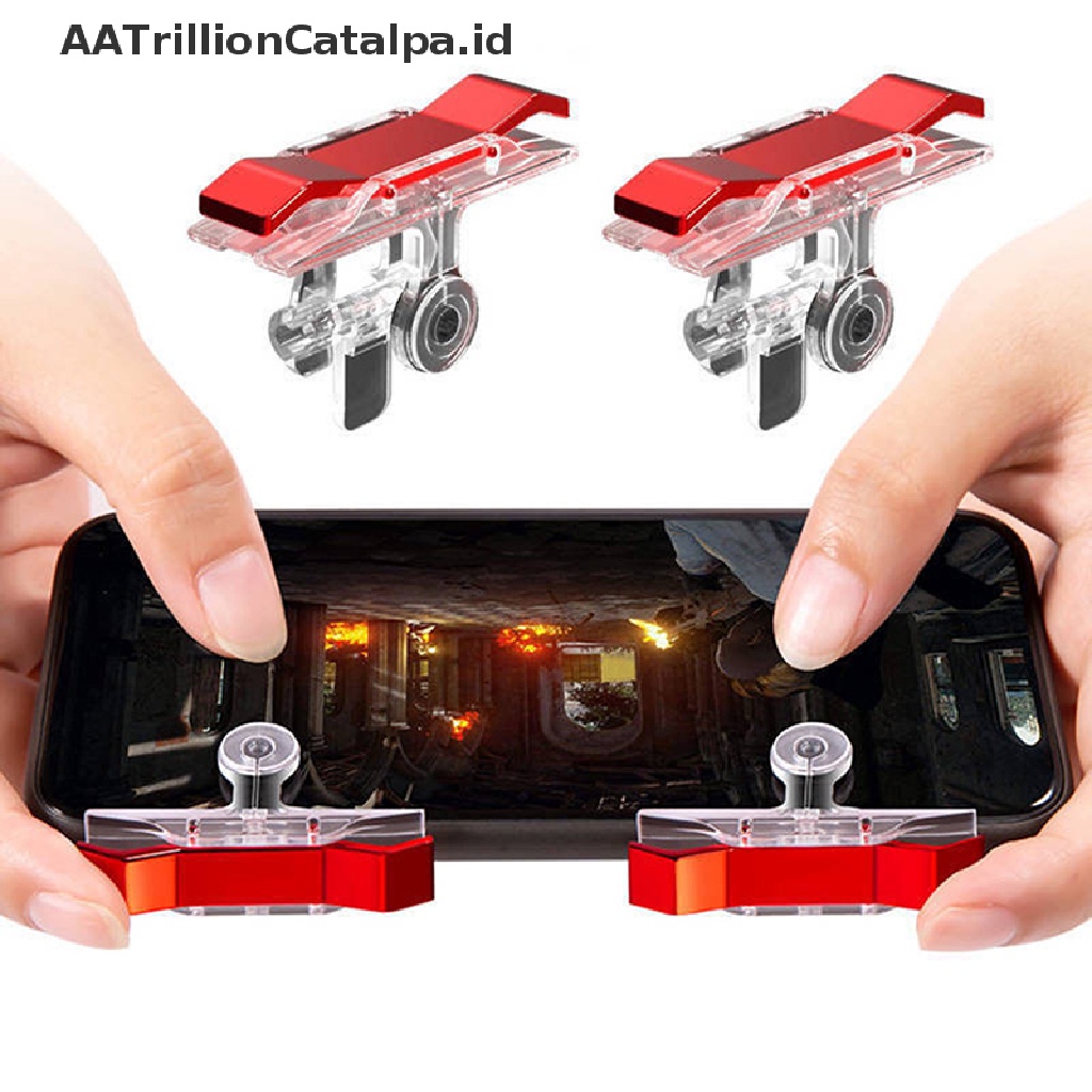 Aatrillioncatalpa D9 Gamepad Controller Tombol Tembak L1 R1 Untuk Permainan Ponsel PUBG