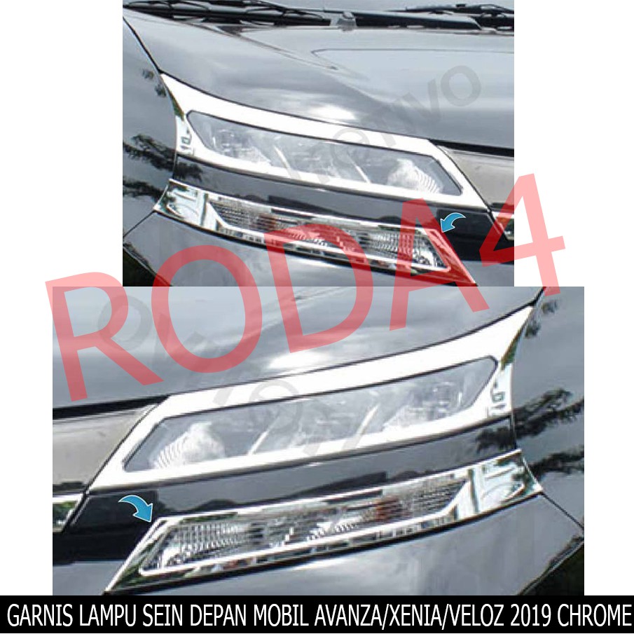 Garnish Lampu Sein Depan Grand Avanza Veloz Great Xenia 2019 Chrome