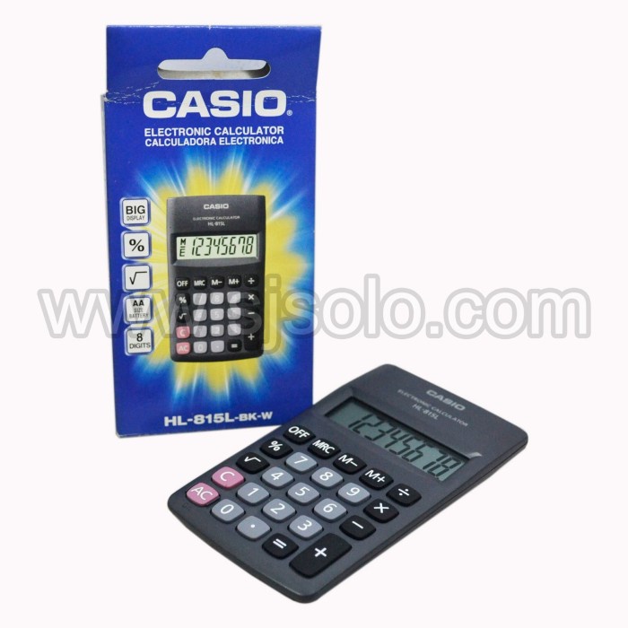 

Kalkulator Casio HL-815L Basic Calculator 8 Digit