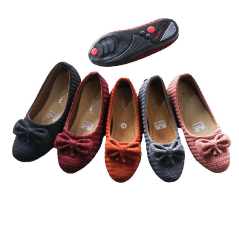 Sepatu Anak Flatshoes Anak Rajut Sepatu Balet Anak