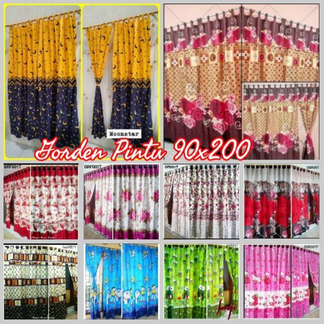 Gorden pintu rumbai motif 90x200 cm Shopee Indonesia Gorden pintu rumbai motif 90x200 cm Shopee Indonesia