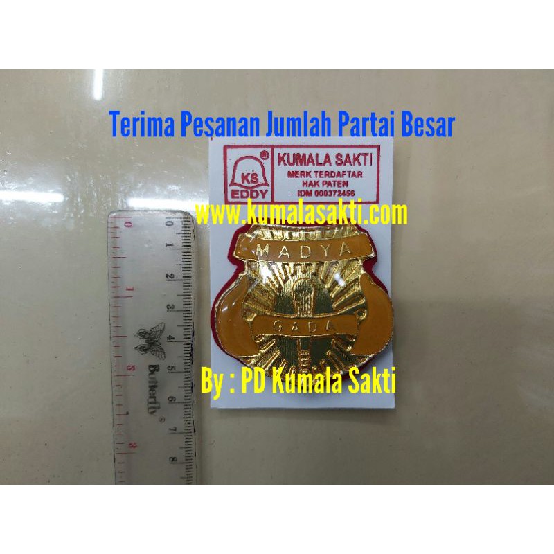 Pin Gada Madya Jumbo-Pin Satpam-Pin Security-Pin Gada Pratama-Topi Satpam-Rompi Satpam-Kaps Satpam