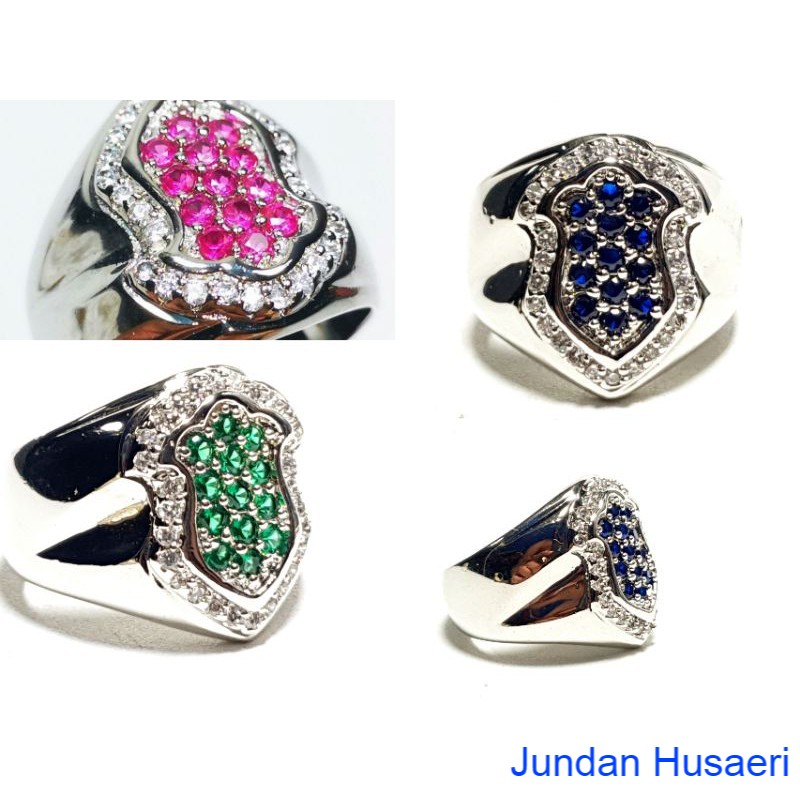 [COD] Batu permata rubi/sapphire/zambrud ring terompah