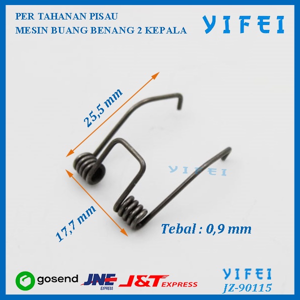 PER TAHANAN PISAU MESIN BUANG BENANG 2 KEPALA YIFEI-90115