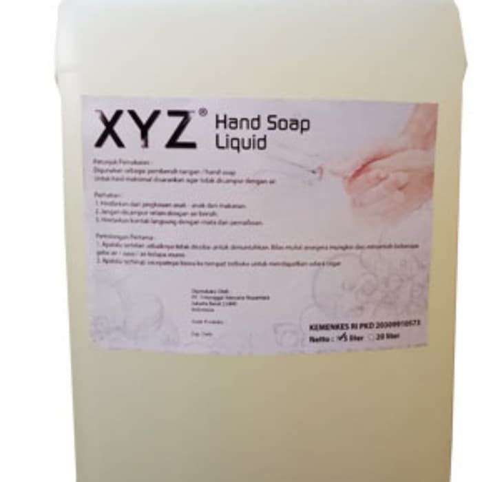 Hand Soap Liquid Sabun Cuci Tangan 5 Liter XYZ Anti Bakteri 5L