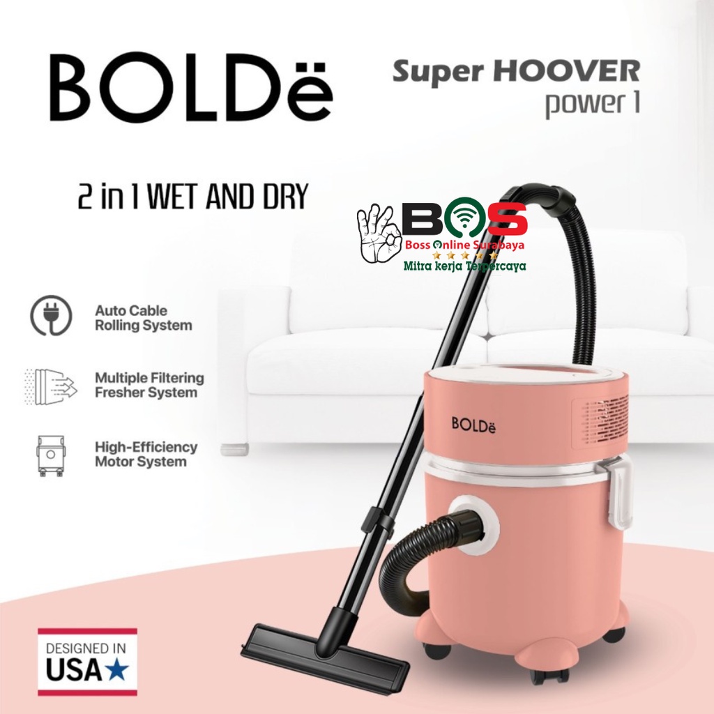 Bolde Super Hoover Power 1 Vacuum Cleaner / Pembersih Debu / Cleaner Heavy Duty Bolde Power One