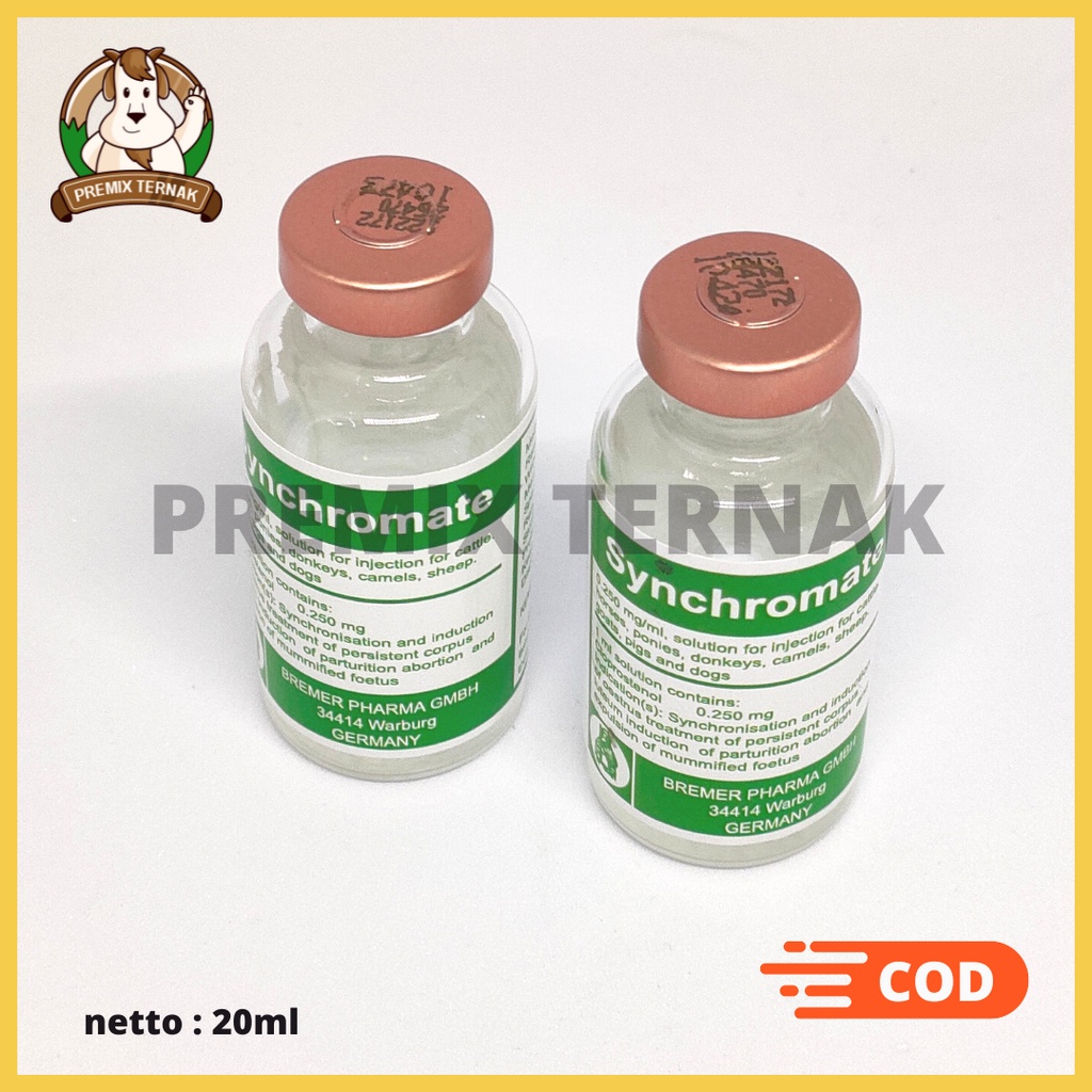 SYNCHROMATE 20ML, HORMON TERNAK,  CLOPROSTENOL (SAMA DENGAN LUTALYSE)