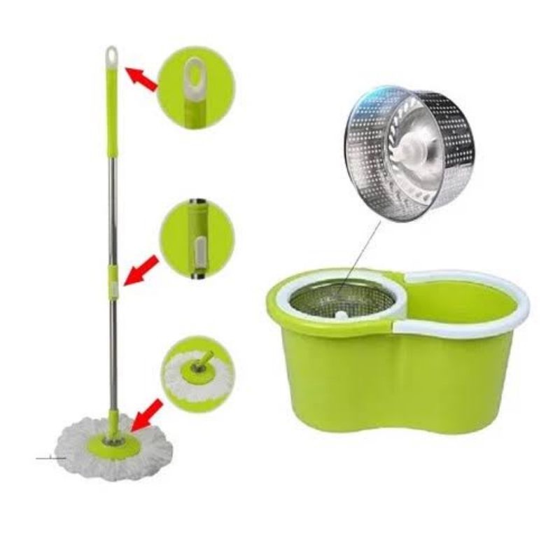 Bunda Kanaya Spin Magic Mop 360 Alat Pel Lantai Praktis