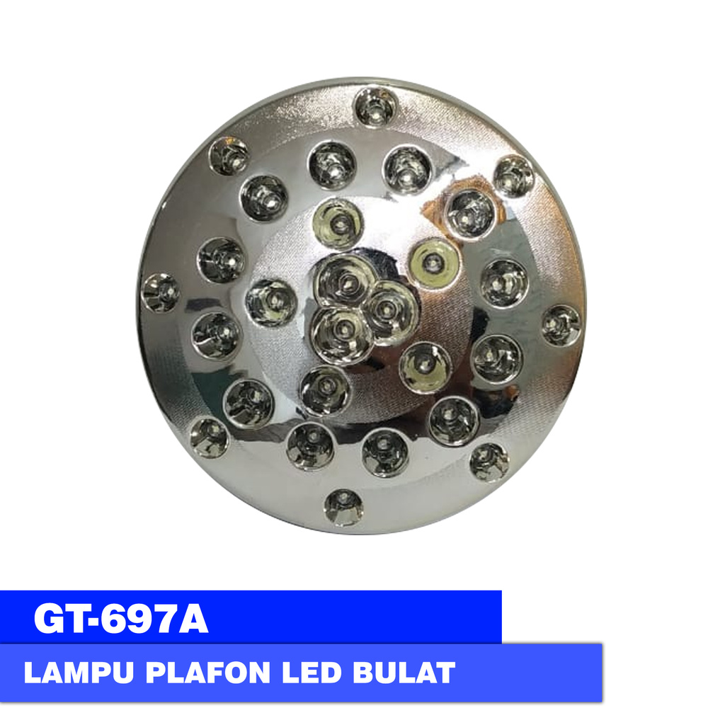 LAMPU PLAFON KABIN MOBIL /ROOF LIGHT LED GT 697A BULAT