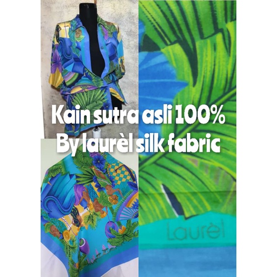 Grosir (SSC) Kain Sutra Asli By LAUREL Mulberry Pure Silk fabric Premium Termurah