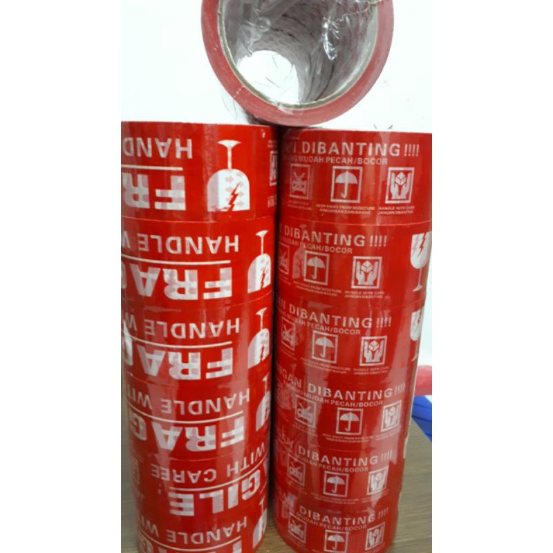 

Fragile merah 48x50 meter 1 slop 6 roll