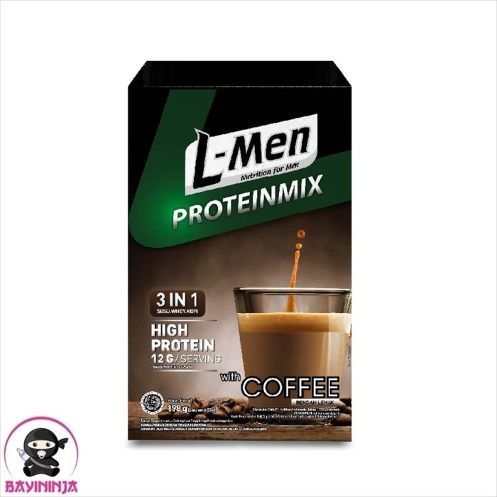 

L-MEN PROTEINMIX COFFEE SUSU WHEY KOPI BOX 198 G