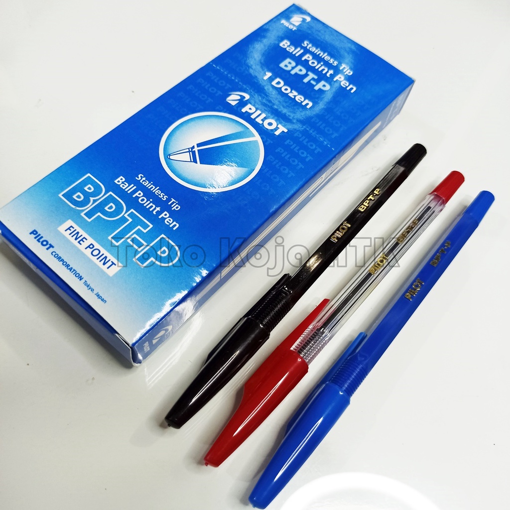 

pulpen PILOT BPT-P hitam merah biru (1 pack isi 12)