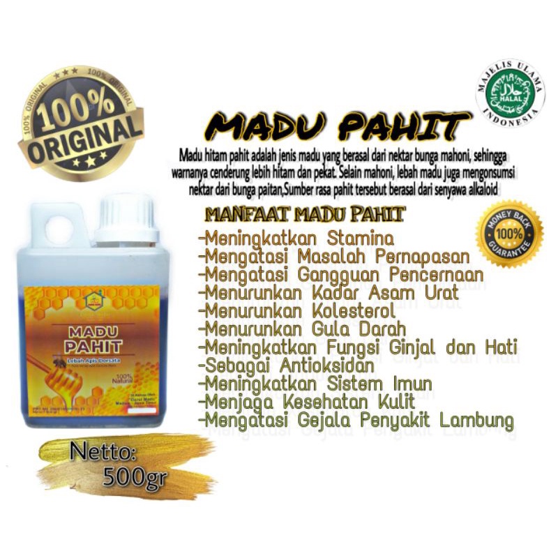 

MADU HITAM PAHIT 500 gram