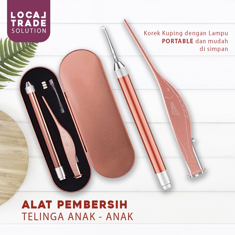 Anycare Pembersih Telinga Capitan Kotoran Telinga Ear Spoon Bayi Korek Kuping with Light