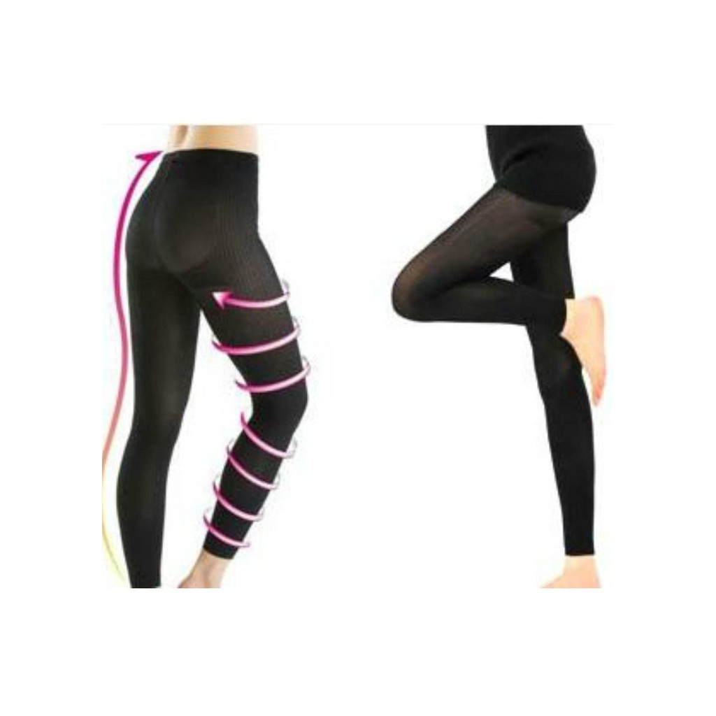 [COD] Slimming Light Legging Pelangsing Lemak Menaikkan dan Mengencangkan Area Kaki Paha Betis dengan Bahan Polyamide &amp; Spandex