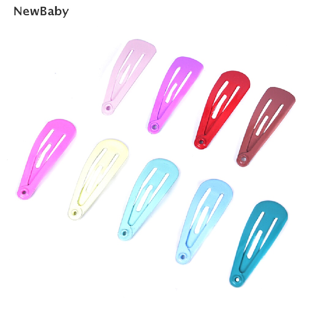 30pcs / Kotak Jepit Rambut BB Snap Untuk Aksesoris Anak Perempuan