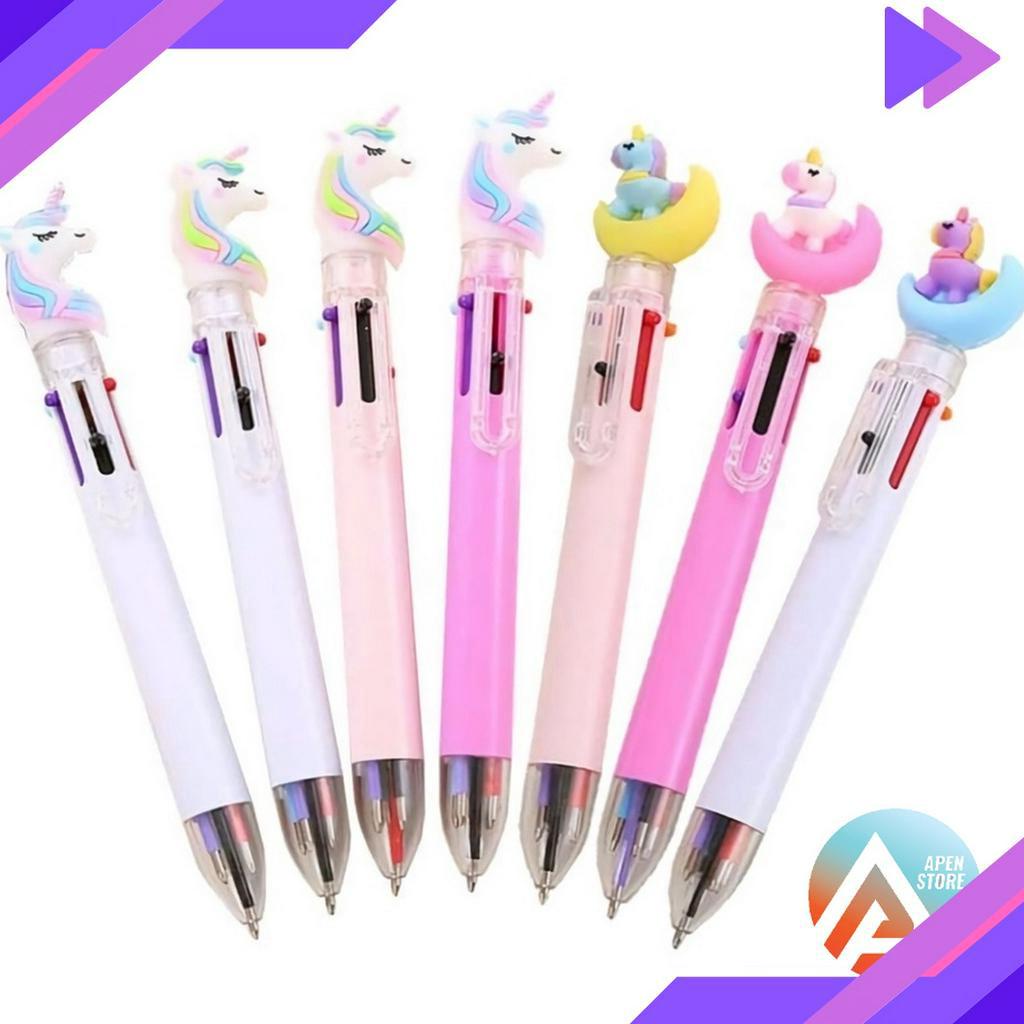 

PANAS APEN Pulpen Karakter Mekanik 6 Warna Unicorn Full Moon Pena Unicorn Warna Warni Multicolor Alat Sekolah ATK Barang Unik Murah Lucu Import