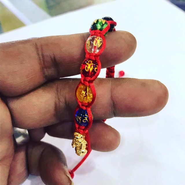 Gelang batu mantra warna warni kombinasi mini pixu